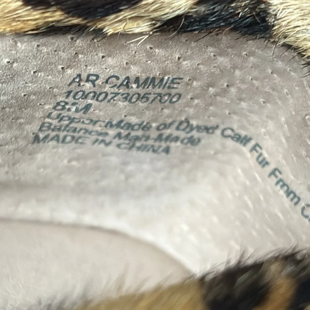 American Rag Cammie Calf Hair Penny Loafers Leopard Print